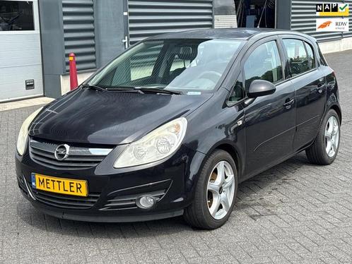Opel Corsa 1.4-16V Enjoy, Airco, MOTORSCHADE, Auto diversen, Ongevalwagen, Opel, Handgeschakeld, Benzine, Stadsauto, Zwart