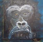 Gorilla, olieverf paletmes op doek, nieuw., Ophalen