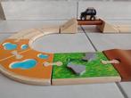 Plan Toys houten off-road adventure set met twee auto's, Ophalen of Verzenden, Zo goed als nieuw