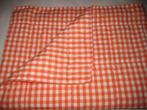 Geruit bedspreitje voor kinderbed – vintage, Ophalen of Verzenden, Gebruikt, 100 cm of meer, Overige typen