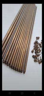 14 antiek vintage messing traploper stangen, Antiek en Kunst, Ophalen of Verzenden