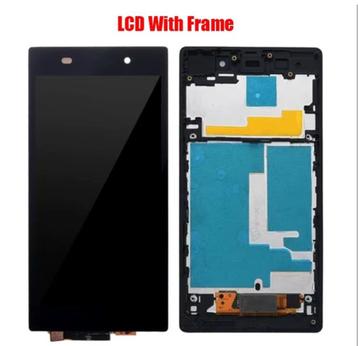 Sony Xperia Z1 LCD-scherm vervangen en 2x paarse hoesjes beschikbaar voor biedingen