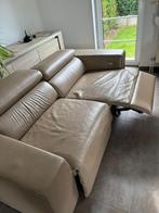 Lederen zetels (2 + 3 zit) met elektrische relax!, Huis en Inrichting, Ophalen, Gebruikt, Leer