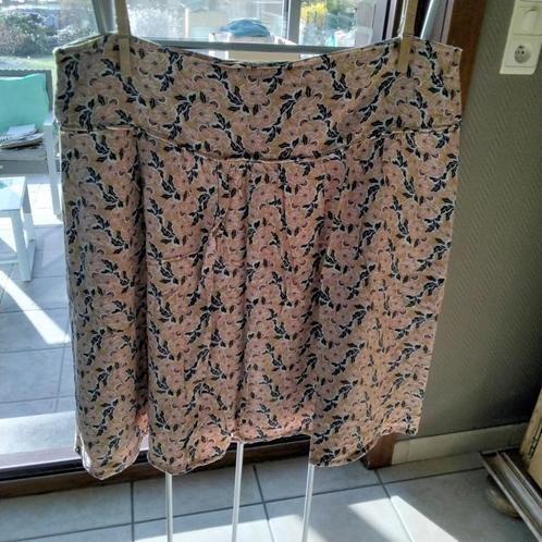 Jupe légère doublée avec 2 poches Imprimés fleuris mout, Kleding | Dames, Rokken, Zo goed als nieuw, Maat 42/44 (L), Knielengte
