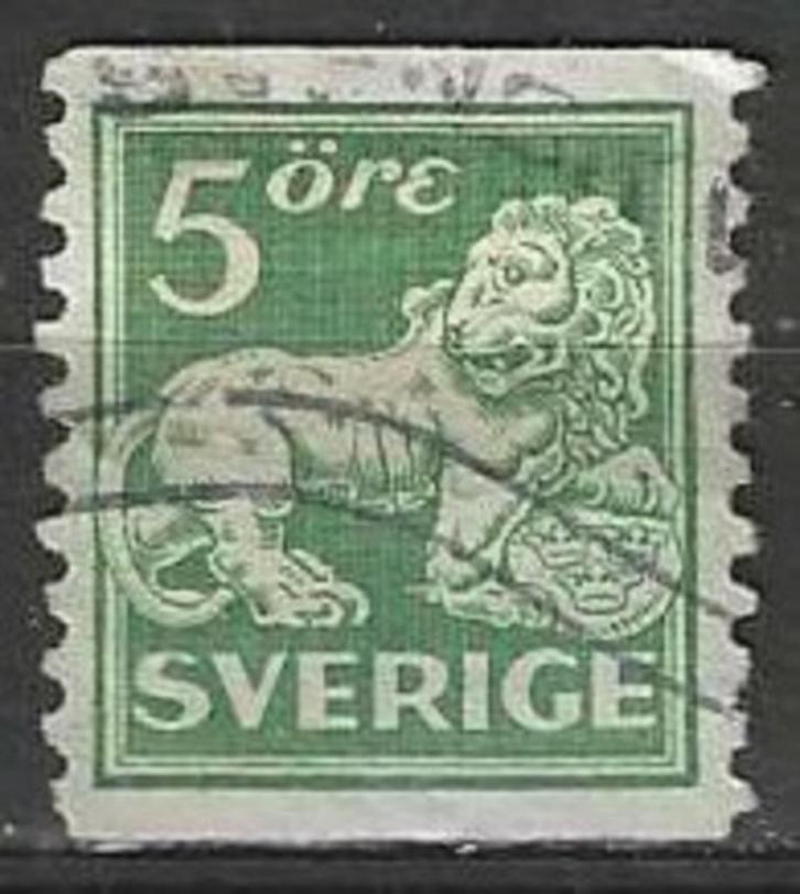 Zweden 1920/1924 - Yvert 123 - Gestyleerde leeuw (ST), Postzegels en Munten, Postzegels | Europa | Scandinavië, Zweden, Verzenden