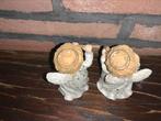 2 muzikale engeltjes in biscuit., Diversen, Kerst, Ophalen, Gebruikt