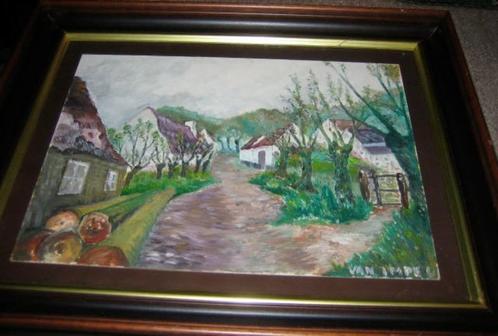 Schilderij landelijk tafereel gehandtekend  " Van Impe L ", Antiek en Kunst, Kunst | Schilderijen | Klassiek, Ophalen of Verzenden