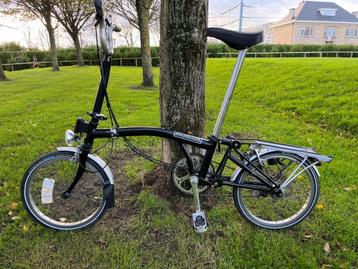 zwarte Brompton vouwfiets M3R beschikbaar voor biedingen