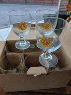 9 glazen van Grimbergen, Verzamelen, Glas en Drinkglazen, Ophalen, Zo goed als nieuw