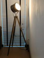 Tripod staande lamp, Huis en Inrichting, Ophalen, Zo goed als nieuw, Hout