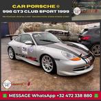 Porsche 996 GT3 Club Sport 1999 - 30 uur, Auto's, Zwart, Alcantara, Bedrijf, 2 zetels