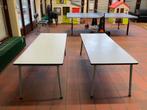 Deux grandes  tables d’écoliers vintage, Gebruikt, Metaal