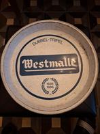 Oud metalen dienblad van Westmalle 1836-1986, Verzamelen, Biermerken, Ophalen of Verzenden, Gebruikt