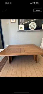 Salontafel hout vierkant 1m20, Huis en Inrichting, Ophalen, Vierkant, Zo goed als nieuw, 100 tot 150 cm