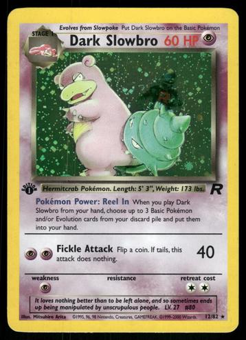 Dark Slowbro 12/82 - Team Rocket (1st edition) (NM) beschikbaar voor biedingen