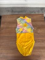 Turnpak setje velours 146, Sport en Fitness, Turnen, Verzenden, Geel, Nieuw, Kindermaat 122 t/m 140