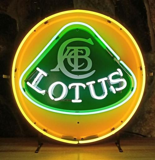 Lotus neon mancave garage showroom decoratie reclame neons, Collections, Marques & Objets publicitaires, Neuf, Table lumineuse ou lampe (néon)