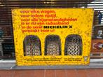 Vintage MICHELIN oud reclamebord, Verzamelen, Ophalen, Gebruikt, Reclamebord