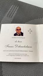Apotheker Handzame, Verzamelen, Bidprentjes en Rouwkaarten, Verzenden, Bidprentje