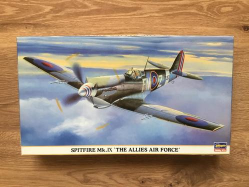 HASEGAWA 09630 Spitfire Mk.ix Belgische 350e+Eduard FE203, Hobby en Vrije tijd, Modelbouw | Vliegtuigen en Helikopters, Zo goed als nieuw