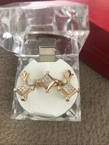 Mooie diamanten set! beschikbaar voor biedingen