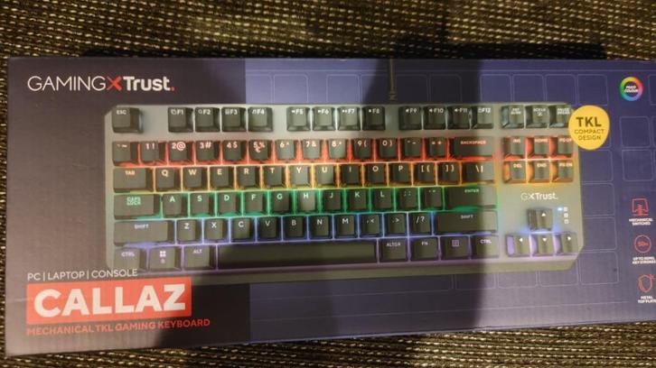 Trust GXT 834 Callaz TKL Mechanical Gaming Keyboard (sealed), Games en Spelcomputers, Spelcomputers | Overige Accessoires, Nieuw