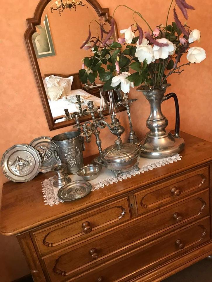 ‼️ PROMO ‼️ TIN TINNEN DECORATIE, Antiek en Kunst, Antiek | Tin, Ophalen