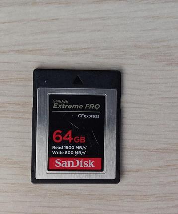 Cfexpress type b 64GB SanDisk extreme pro beschikbaar voor biedingen