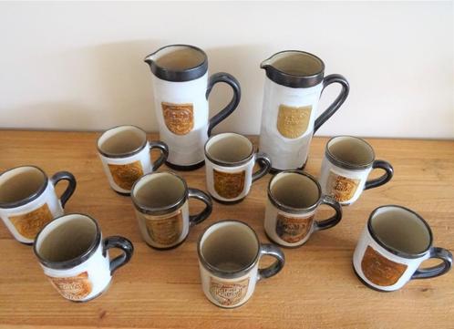 Groot lot Chimay/Lardinois. 2 kannen en 9 pinten. Mancave, Antiek en Kunst, Antiek | Keramiek en Aardewerk, Ophalen of Verzenden