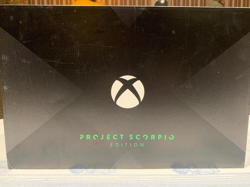 Xbox one x project Scorpio, Games en Spelcomputers, Spelcomputers | Xbox One, Gebruikt, Xbox One, 1 TB, Met 1 controller, Met games