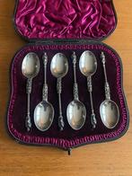 Zilveren Apostelen Lepels (6) in Originele Doos - 1850., Ophalen of Verzenden, Zilver