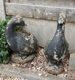 Set van 2 stenen ganzen, Tuin en Terras, Tuinbeelden, Ophalen