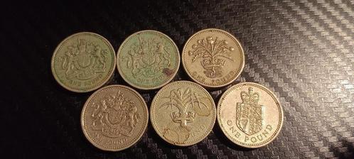 Set van 6 munten van 11 pond - een pond Verenigd Koninkrijk,, Postzegels en Munten, Munten | Europa | Niet-Euromunten, Losse munt