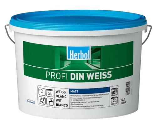 Herbol Professional Matt muurverf voor binnen 12, Doe-het-zelf en Bouw, Verf, Beits en Lak, Nieuw, Verf, 20 liter of meer, Wit