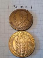 2 penningen van Leuven 1980 en 1981, Postzegels en Munten, Penningen en Medailles, Ophalen of Verzenden