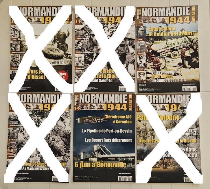 Set van 2 tijdschriften uit Normandië 1944: nr. 15,18., Boeken, Oorlog en Militair, Gelezen, Tweede Wereldoorlog, Ophalen of Verzenden