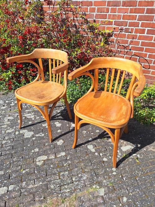 2x Baumann stoel met spijlen, Antiek en Kunst, Antiek | Meubels | Stoelen en Sofa's, Ophalen
