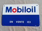 Emaille reclamebord Mobiloil Hexa ca 1950, Ophalen of Verzenden, Zo goed als nieuw, Reclamebord