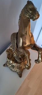 Antieke koperen paarden ,ongeveer 45 a 50j, Antiek en Kunst, Ophalen