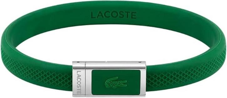 Lacoste Siliconen armband GRATI SLEVERING, Handtassen en Accessoires, Armbanden, Nieuw, Elastiek, Verzenden