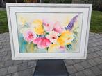 Originele aquarel van Brigitte Vanvoorden, Antiek en Kunst, Ophalen
