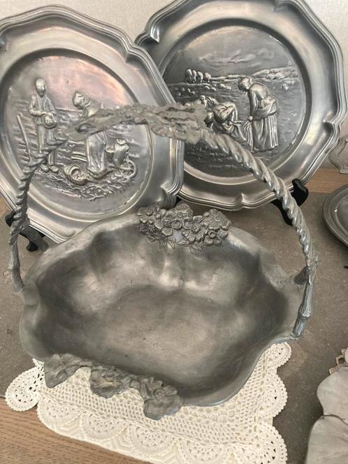 Tin verschillende potten en schalen 92% zuiver, Antiek en Kunst, Antiek | Tin, Ophalen