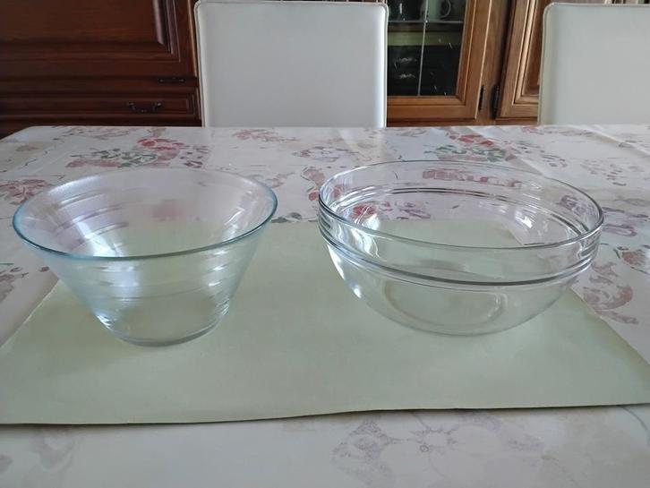 2 Glazen kommen, Maison & Meubles, Cuisine | Vaisselle, Neuf, Récipient(s), Uni, Verre, Enlèvement