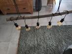 Mooie hanglamp met 5 goudkleurige, dimbare ledfilamenten, Enlèvement, Comme neuf