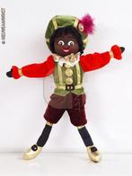Authentieke Etos etalage zwarte Piet pop - 45cm groen/oranje, Envoi