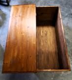 Houten kist, Huis en Inrichting, Woonaccessoires | Kisten, Ophalen, Minder dan 50 cm, 100 tot 150 cm, Eikenhout