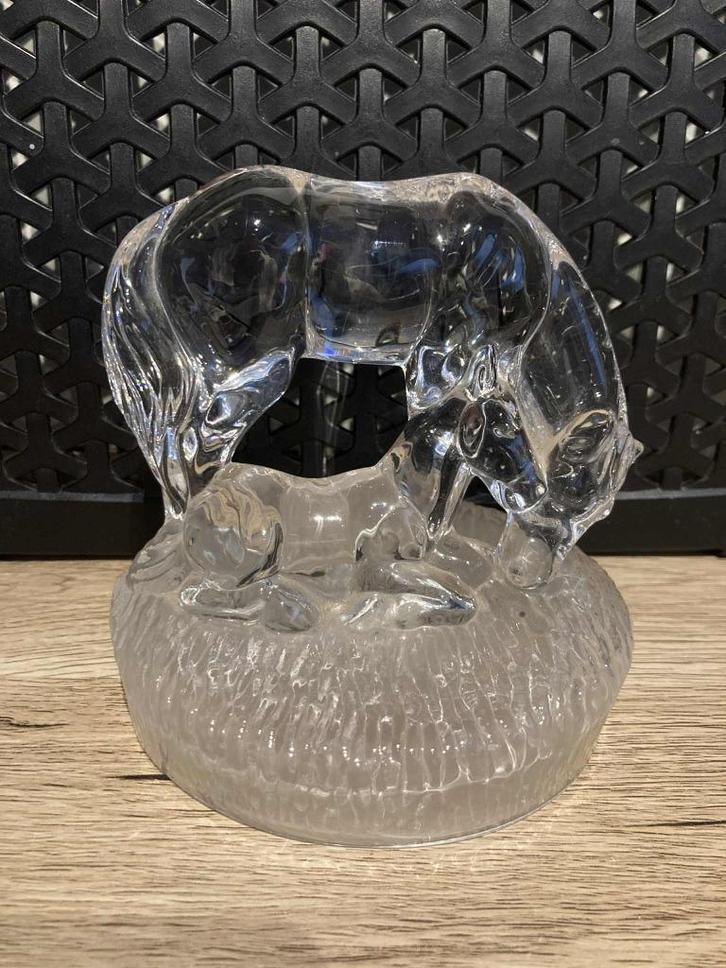 Een paar glazen paarden, Antiek en Kunst, Antiek | Glaswerk en Kristal, Ophalen of Verzenden