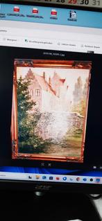 Peinture sur bois, Bruges par Charles Poupaert, Ophalen