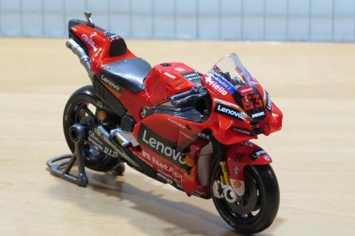 Francesco Bagnaia Ducati Lenovo Desmosedici 2022 1:18 maisto, Hobby & Loisirs créatifs, Voitures miniatures | 1:18, Neuf, Moteur