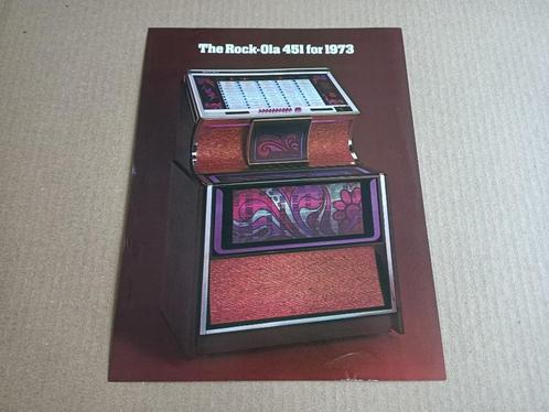 Flyer: Rock-ola 451 (1973) jukebox, Verzamelen, Automaten | Jukeboxen, Ophalen